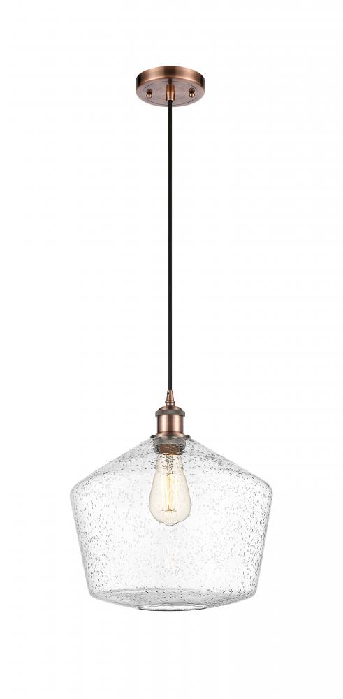 Cindyrella - 1 Light - 12 inch - Antique Copper - Cord hung - Mini Pendant