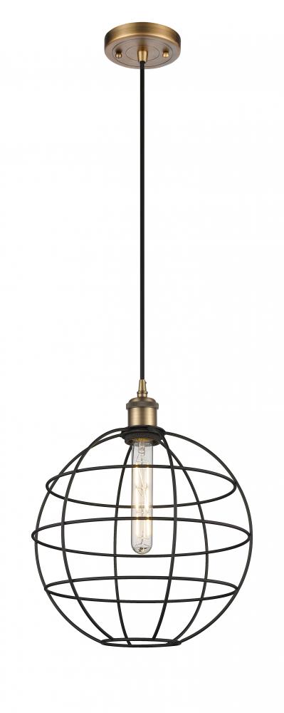 Lake Placid - 1 Light - 12 inch - Brushed Brass - Mini Pendant