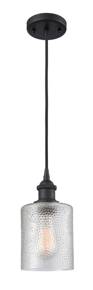 Cobbleskill - 1 Light - 5 inch - Matte Black - Cord hung - Mini Pendant