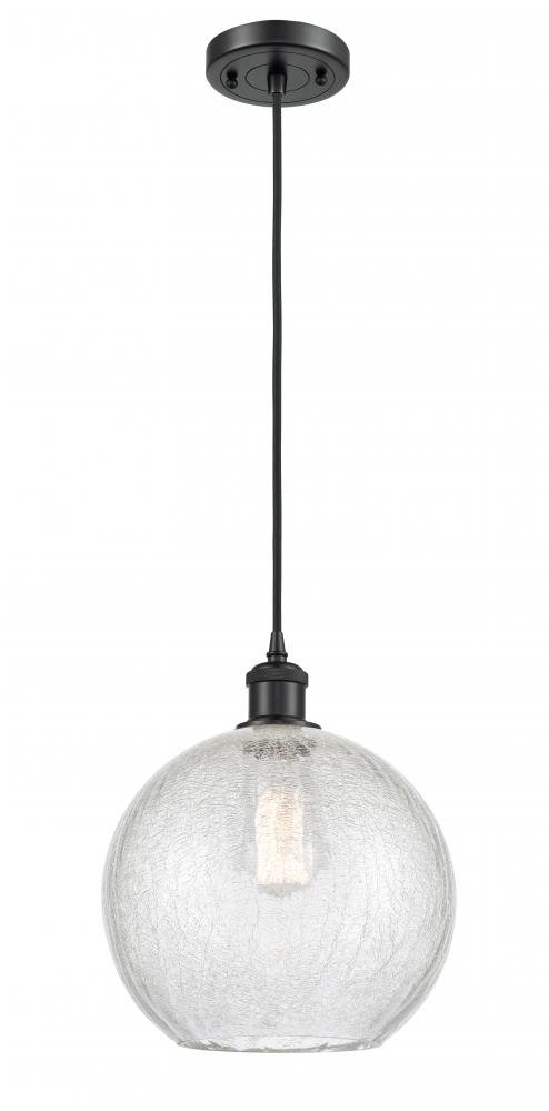 Athens - 1 Light - 10 inch - Matte Black - Cord hung - Mini Pendant