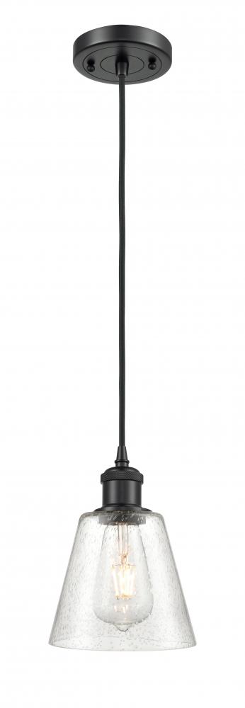 Caton - 1 Light - 5 inch - Matte Black - Cord hung - Mini Pendant