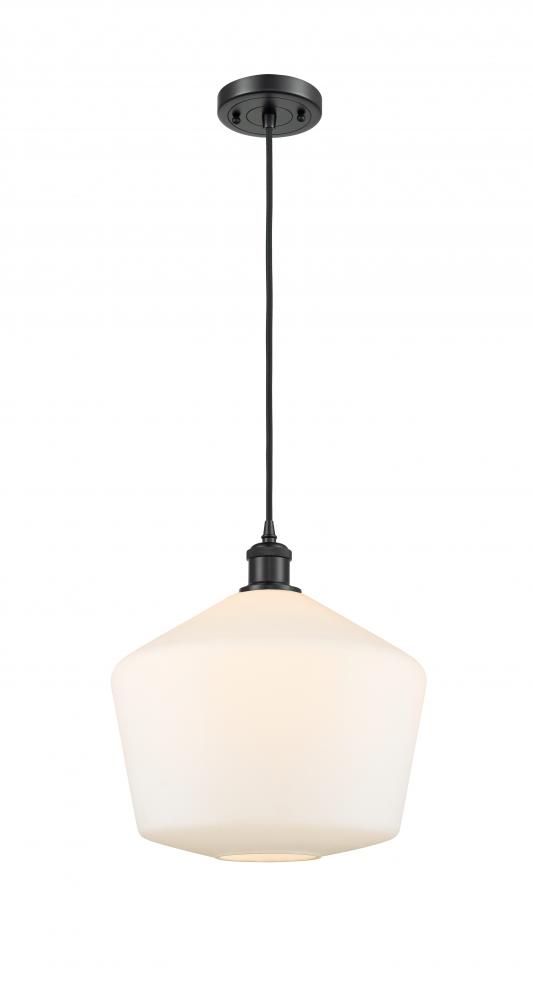 Cindyrella - 1 Light - 12 inch - Matte Black - Cord hung - Mini Pendant