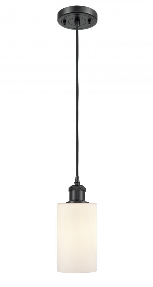 Clymer - 1 Light - 4 inch - Matte Black - Cord hung - Mini Pendant
