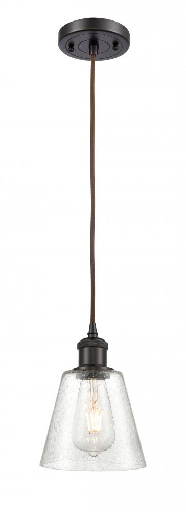 Caton - 1 Light - 5 inch - Oil Rubbed Bronze - Cord hung - Mini Pendant