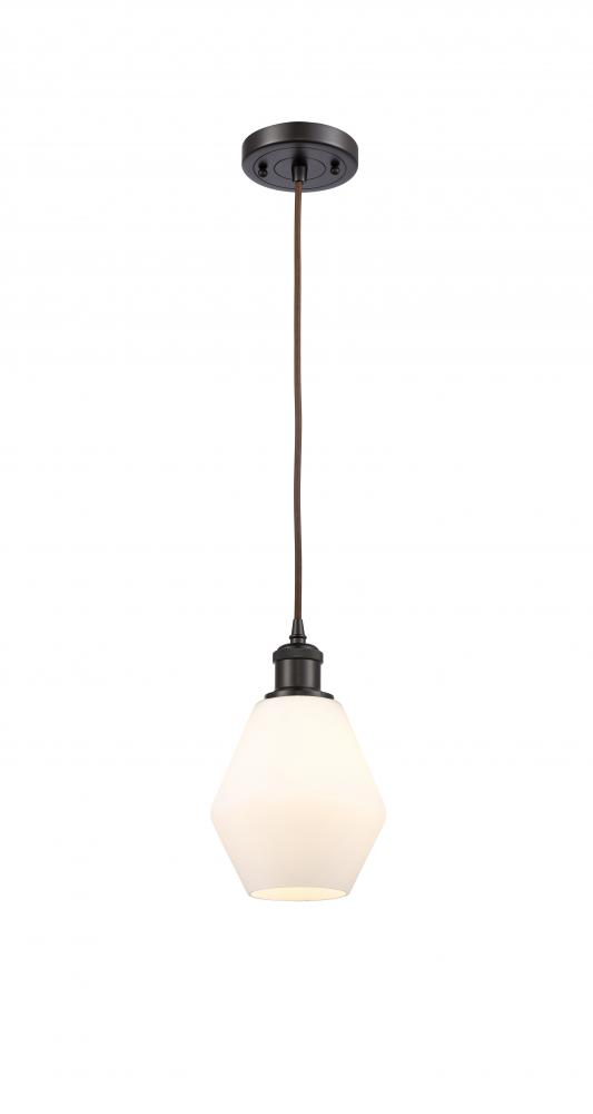 Cindyrella - 1 Light - 6 inch - Oil Rubbed Bronze - Cord hung - Mini Pendant