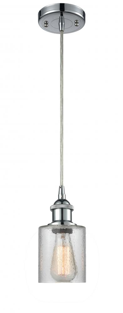 Cobbleskill - 1 Light - 5 inch - Polished Chrome - Cord hung - Mini Pendant