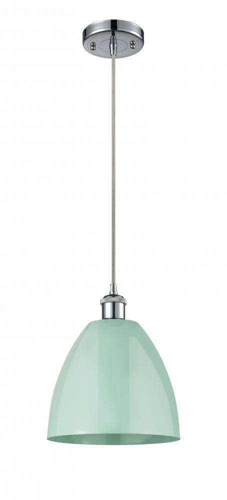 Plymouth - 1 Light - 9 inch - Polished Chrome - Cord hung - Mini Pendant