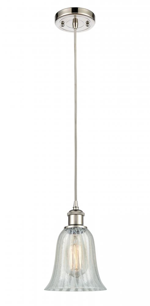 Hanover - 1 Light - 6 inch - Polished Nickel - Cord hung - Mini Pendant