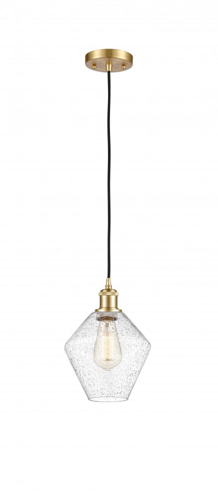 Cindyrella - 1 Light - 8 inch - Satin Gold - Cord hung - Mini Pendant