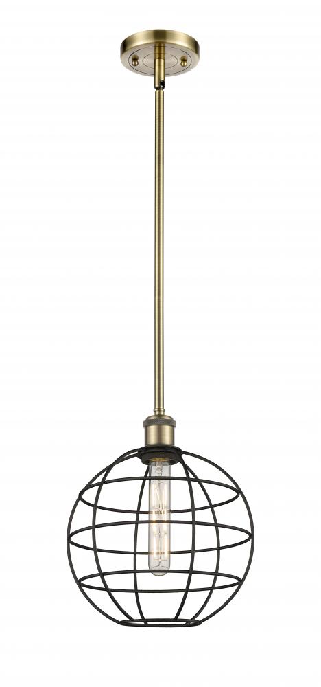 Lake Placid - 1 Light - 10 inch - Antique Brass - Mini Pendant