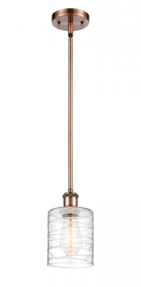 Cobbleskill - 1 Light - 5 inch - Antique Copper - Mini Pendant