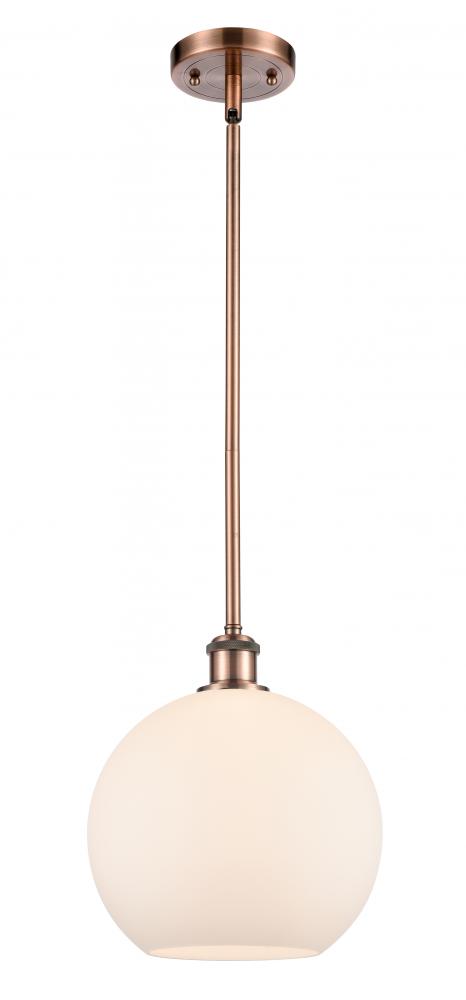 Athens - 1 Light - 10 inch - Antique Copper - Mini Pendant