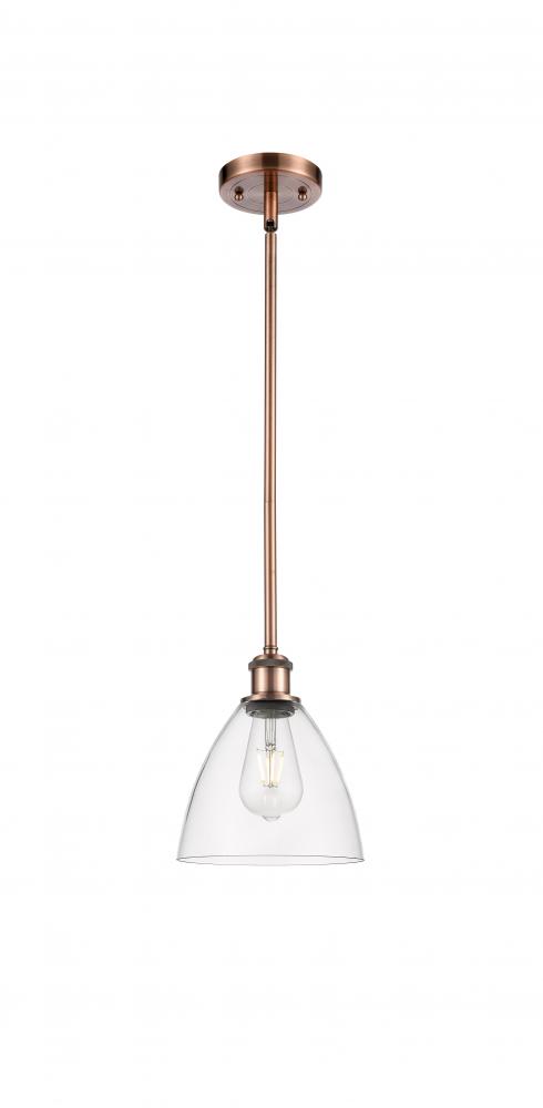 Bristol - 1 Light - 8 inch - Antique Copper - Mini Pendant