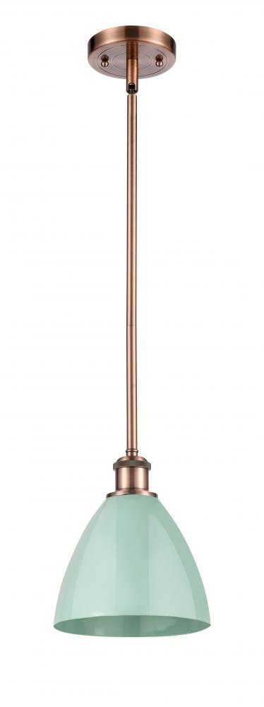 Plymouth - 1 Light - 8 inch - Antique Copper - Pendant