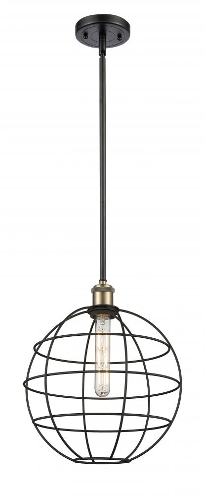 Lake Placid - 1 Light - 12 inch - Black Antique Brass - Mini Pendant