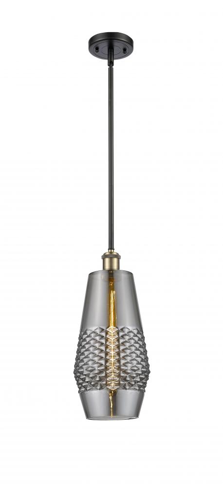 Windham - 1 Light - 7 inch - Black Antique Brass - Mini Pendant