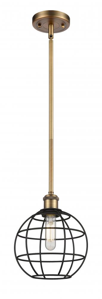 Lake Placid - 1 Light - 8 inch - Brushed Brass - Mini Pendant