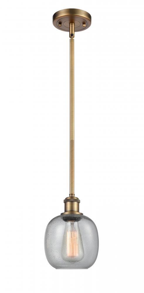 Belfast - 1 Light - 6 inch - Brushed Brass - Mini Pendant