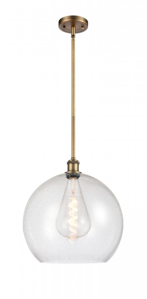 Athens - 1 Light - 14 inch - Brushed Brass - Pendant