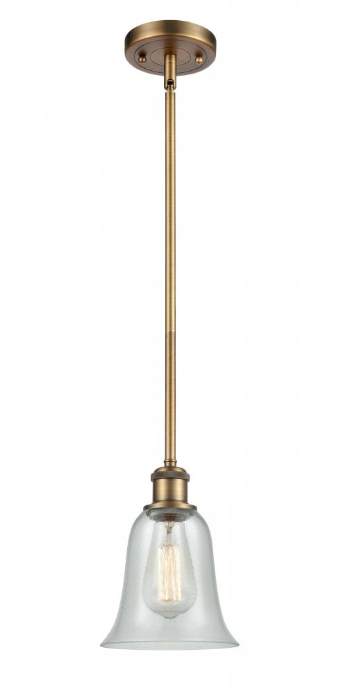 Hanover - 1 Light - 6 inch - Brushed Brass - Mini Pendant