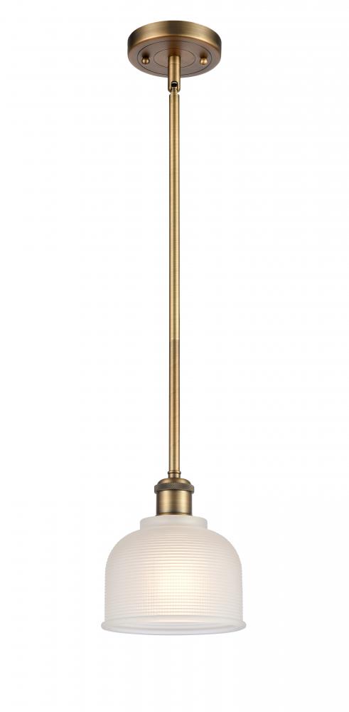 Dayton - 1 Light - 6 inch - Brushed Brass - Mini Pendant