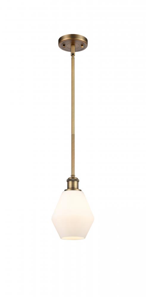 Cindyrella - 1 Light - 6 inch - Brushed Brass - Mini Pendant