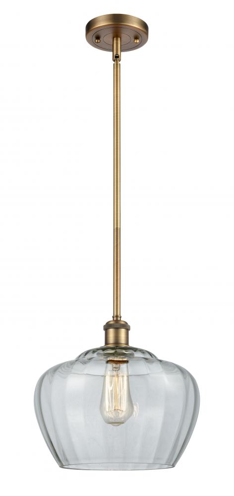 Fenton - 1 Light - 11 inch - Brushed Brass - Mini Pendant