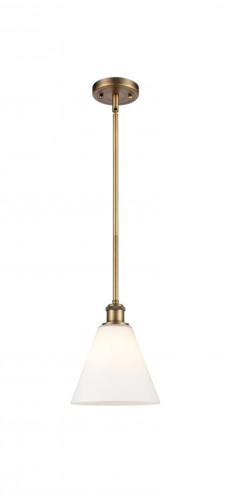 Berkshire - 1 Light - 8 inch - Brushed Brass - Mini Pendant