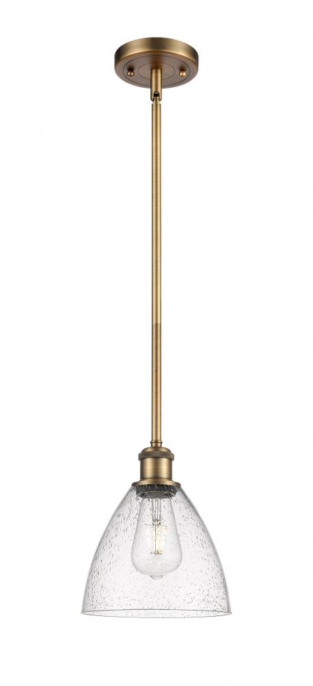 Bristol - 1 Light - 8 inch - Brushed Brass - Mini Pendant