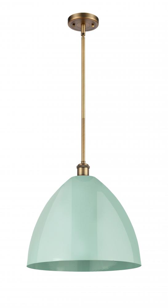 Plymouth - 1 Light - 16 inch - Brushed Brass - Pendant