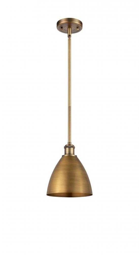 Bristol - 1 Light - 8 inch - Brushed Brass - Pendant