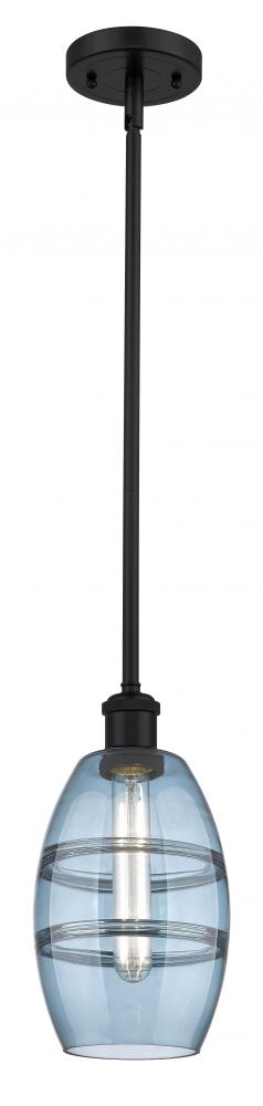 Vaz - 1 Light - 6 inch - Matte Black - Mini Pendant