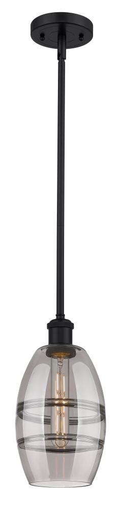 Vaz - 1 Light - 6 inch - Matte Black - Mini Pendant