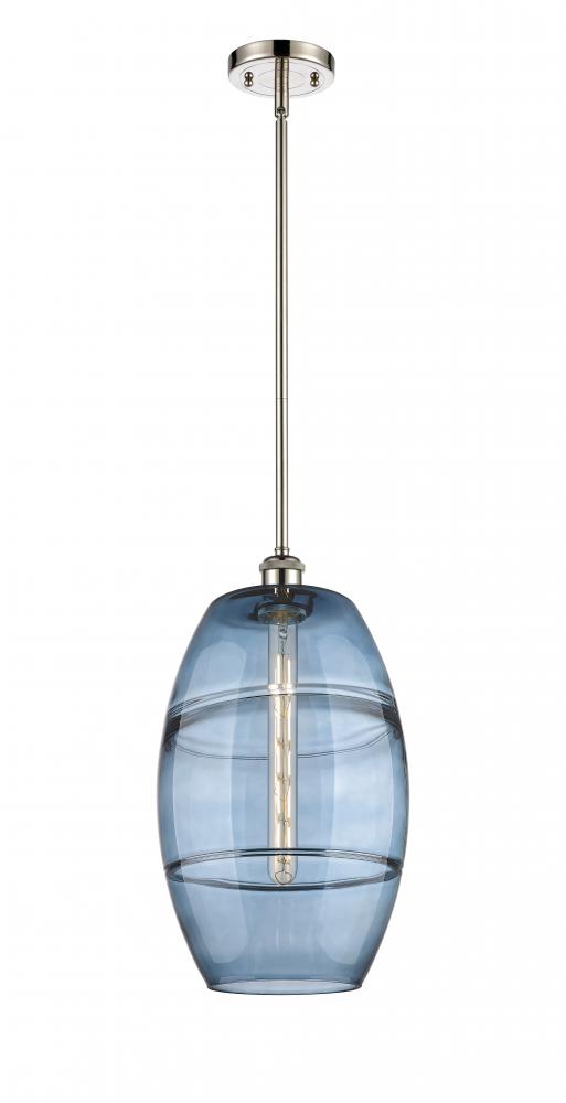 Vaz - 1 Light - 10 inch - Polished Nickel - Mini Pendant