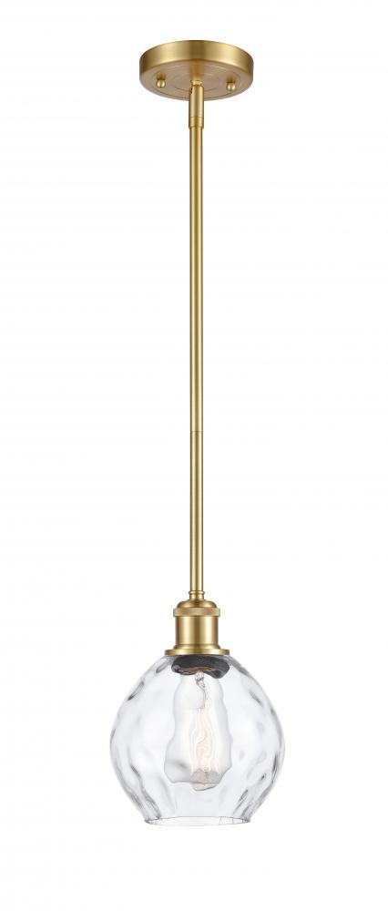 Waverly - 1 Light - 6 inch - Satin Gold - Mini Pendant