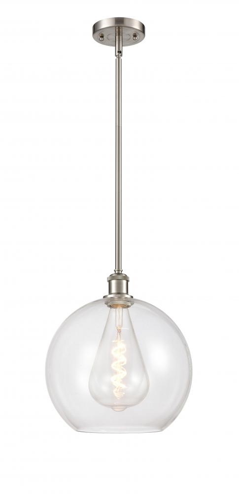 Athens - 1 Light - 12 inch - Brushed Satin Nickel - Mini Pendant