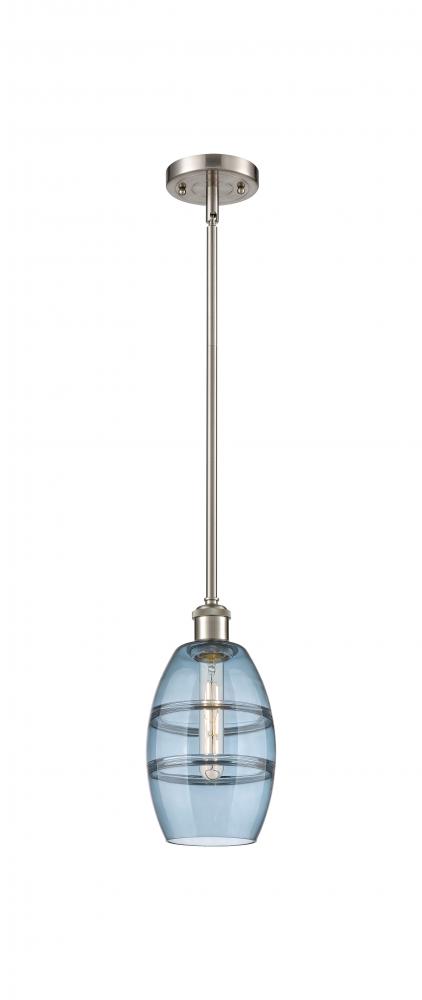 Vaz - 1 Light - 6 inch - Brushed Satin Nickel - Mini Pendant