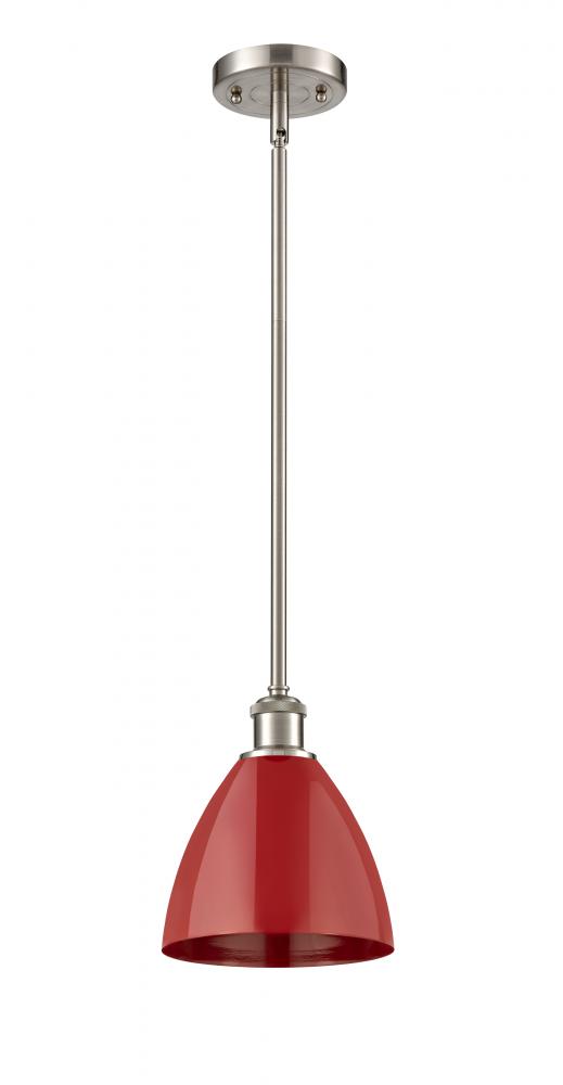 Plymouth - 1 Light - 8 inch - Brushed Satin Nickel - Pendant