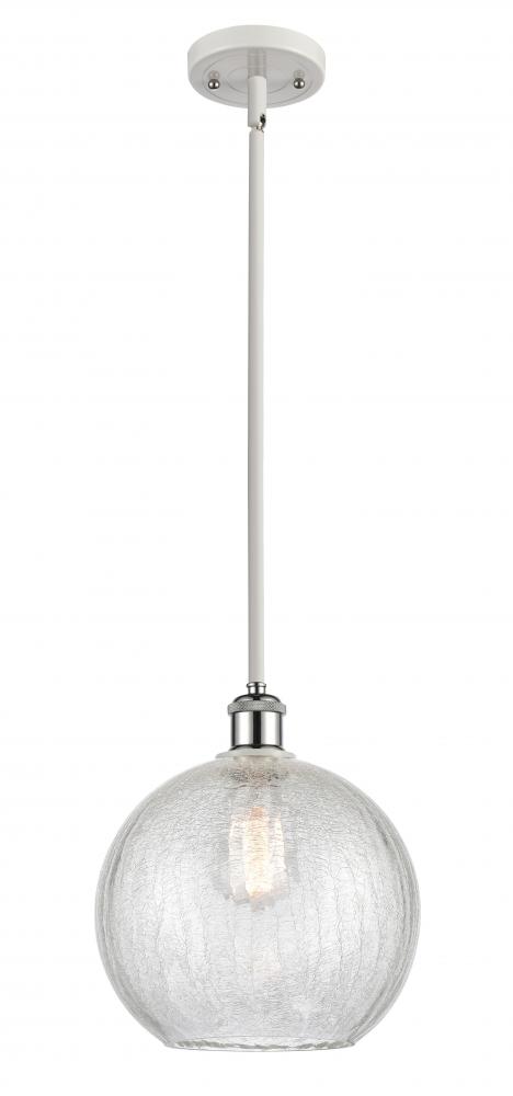 Athens - 1 Light - 10 inch - White Polished Chrome - Mini Pendant