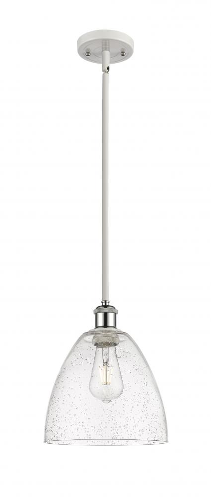 Bristol - 1 Light - 9 inch - White Polished Chrome - Mini Pendant