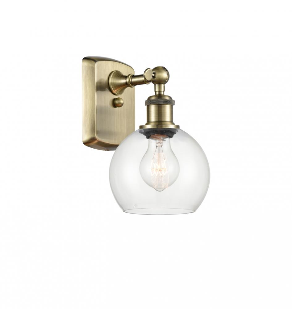 Athens - 1 Light - 6 inch - Antique Brass - Sconce