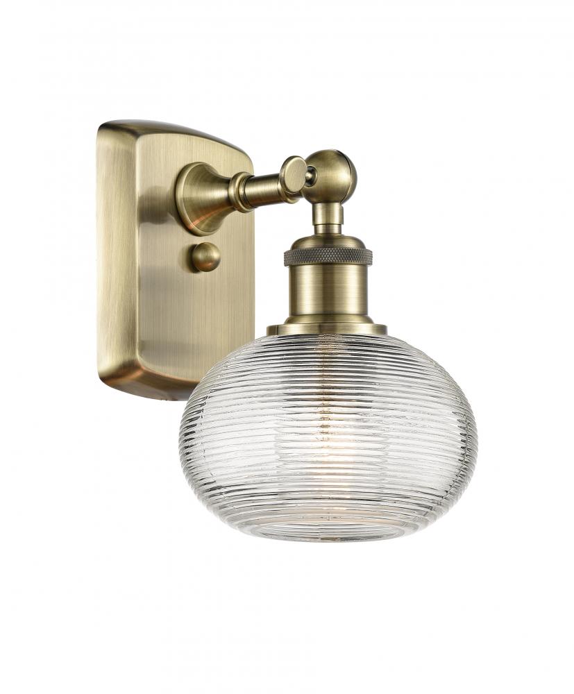 Ithaca - 1 Light - 6 inch - Antique Brass - Sconce