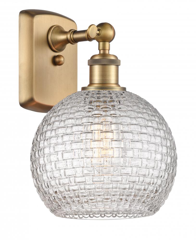 Athens - 1 Light - 8 inch - Brushed Brass - Sconce
