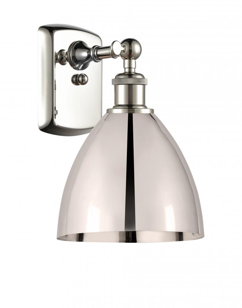 Bristol - 1 Light - 8 inch - Polished Nickel - Sconce