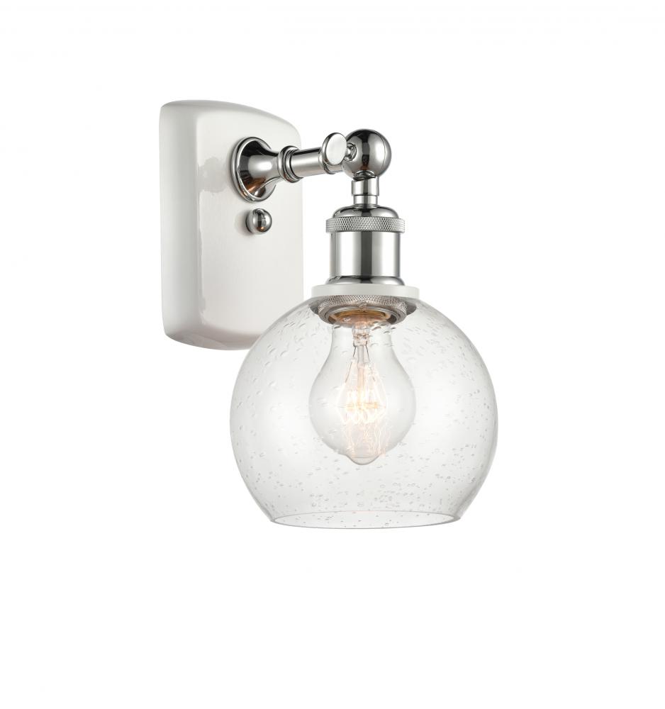 Athens - 1 Light - 6 inch - White Polished Chrome - Sconce