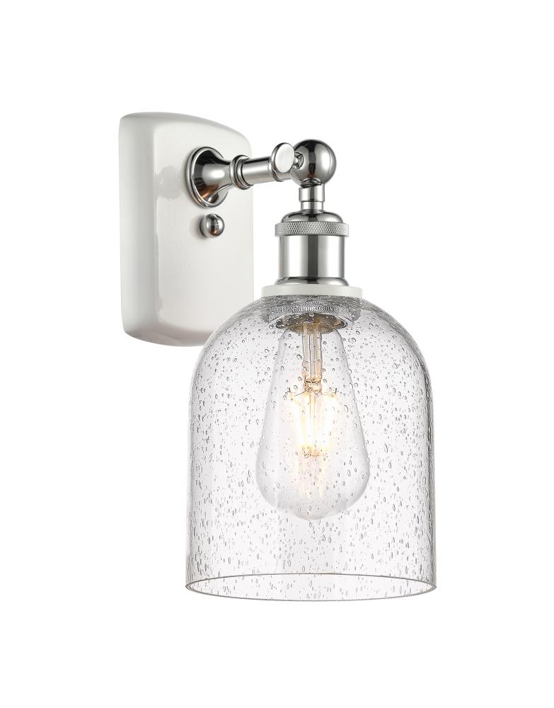 Bella - 1 Light - 6 inch - White Polished Chrome - Sconce