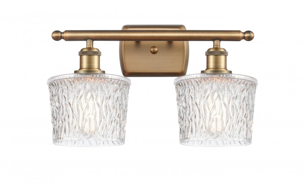 Niagara - 2 Light - 17 inch - Brushed Brass - Bath Vanity Light