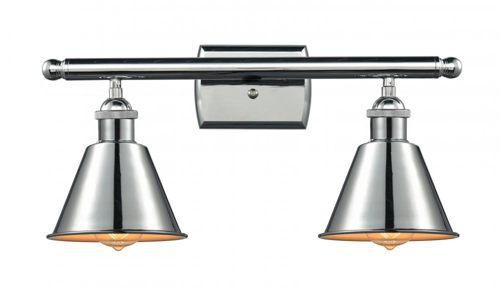 Smithfield - 2 Light - 17 inch - Polished Chrome - Bath Vanity Light