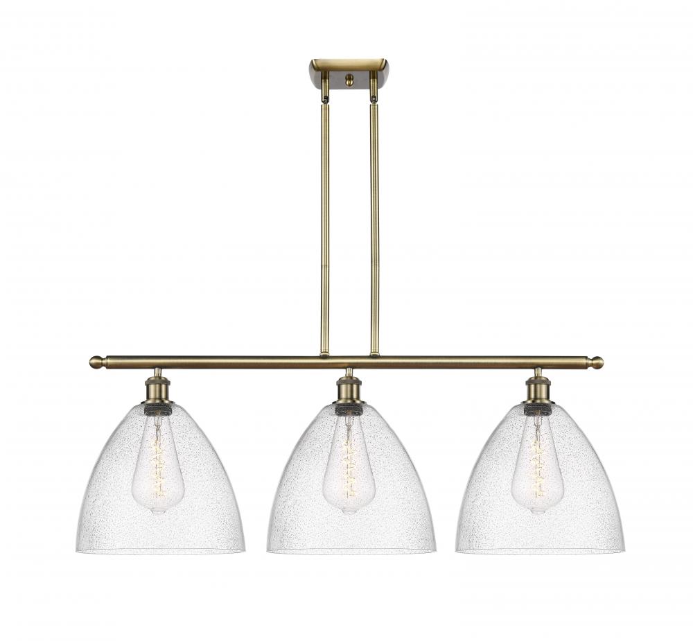 Bristol - 3 Light - 39 inch - Antique Brass - Cord hung - Island Light