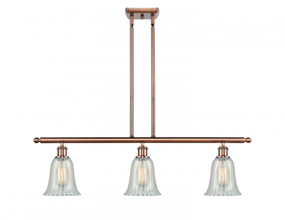 Hanover - 3 Light - 36 inch - Antique Copper - Cord hung - Island Light